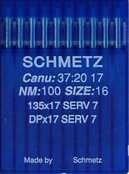 Иглы для промышленных машин Schmetz DPx17 SERV7 №100