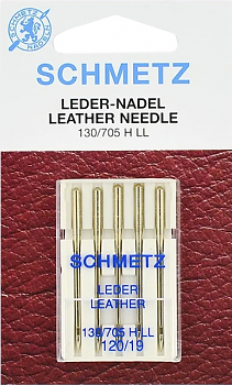 Иглы для швейных машин Schmetz 130/705H LL для кожи №120