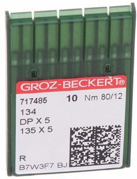 Иглы для промышленных машин Groz-Beckert DPx5 №80 10 шт.